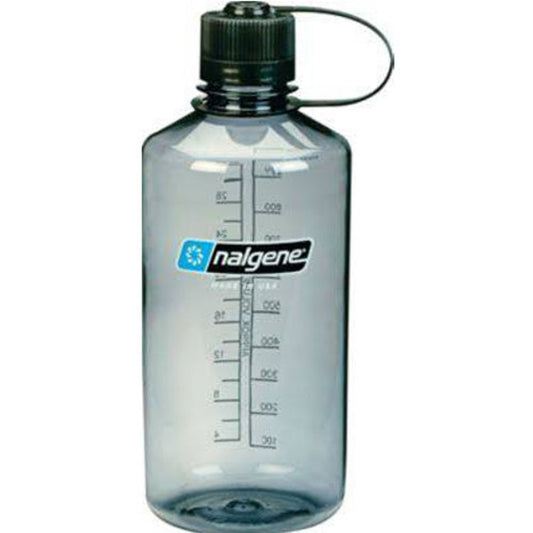 Nalgene Tritan Narrow Mouth BPA-Free Water Bottle, Gray, 32 oz