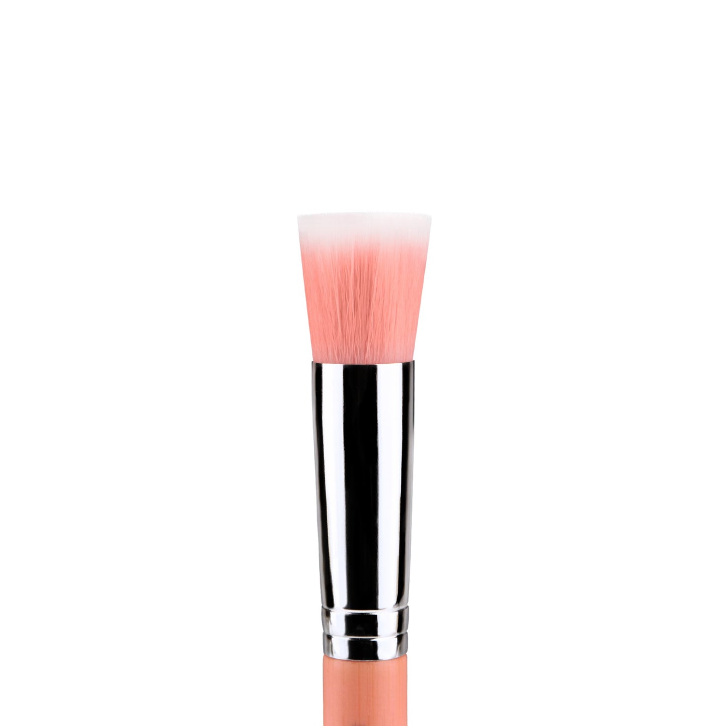 Bdellium Tools Professional Makeup Brush - Pink Bambu Series 953 Duet Fiber Foundation - With Soft Synthetic Fibers, For Precise Application