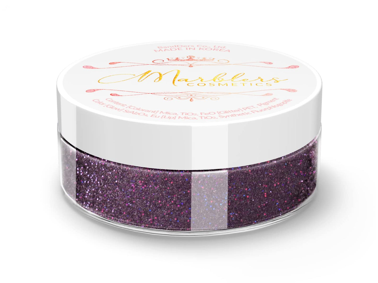 MARBLERS Glitter Mica Powder [Mystic Purple] 0.14oz (4g) | Glitter Mica | Highly Pigmented | Non-Toxic, Vegan, Cruelty-Free | Eyeshadow, Body Butter