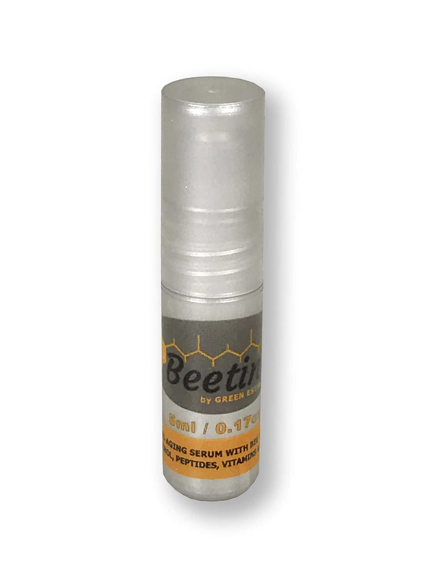 Green Esthetics Complete Night and Day Eye and Face Serum, 5ml Roller Applicator - Bee Venom, Retinol, Peptide, Hyaluronic Acid, Vitamin C, Wrinkles