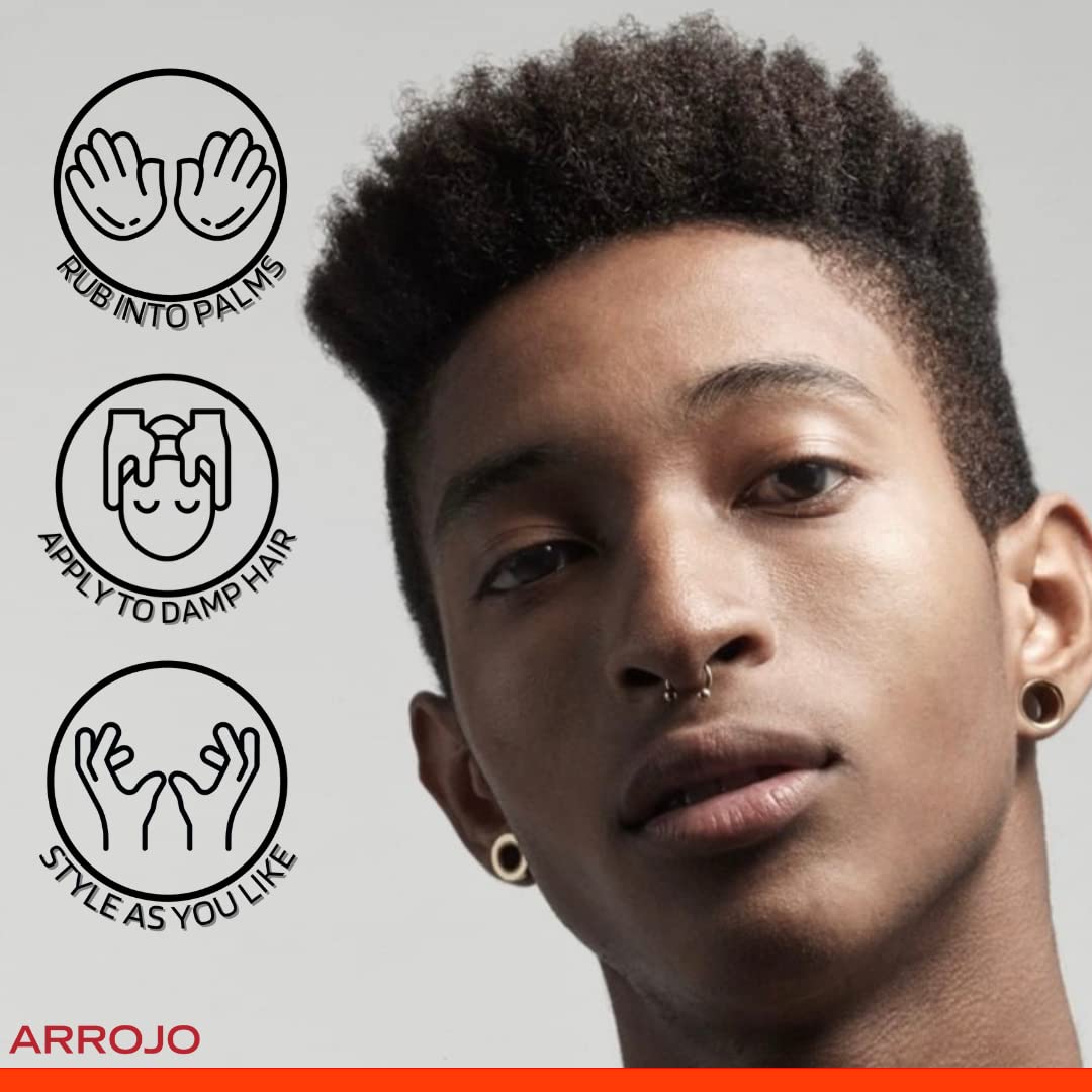 Arrojo Texture Clay, 5.1oz - Sulfate & Paraben Free Matte Hair Clay with Beeswax & Kaolin - Strong Hold, Pliable Styling for Men