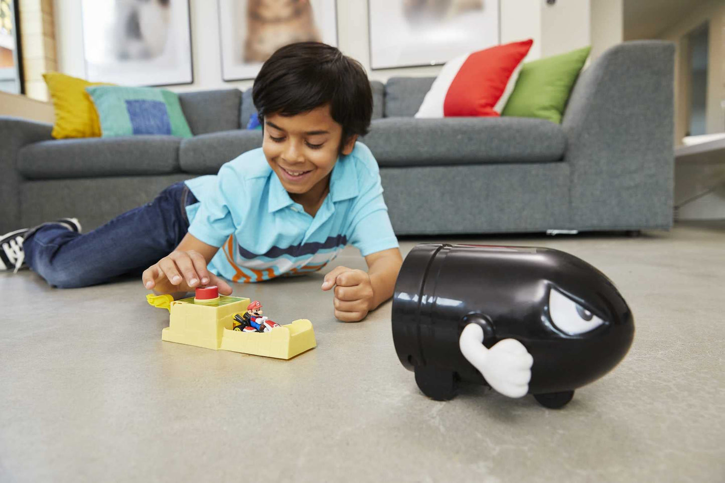 Hot Wheels Mario Kart Bullet Bill Launcher and Mario Kart vehicle by Hot Wheels for kids ages 4, 5, 6, 7, 8