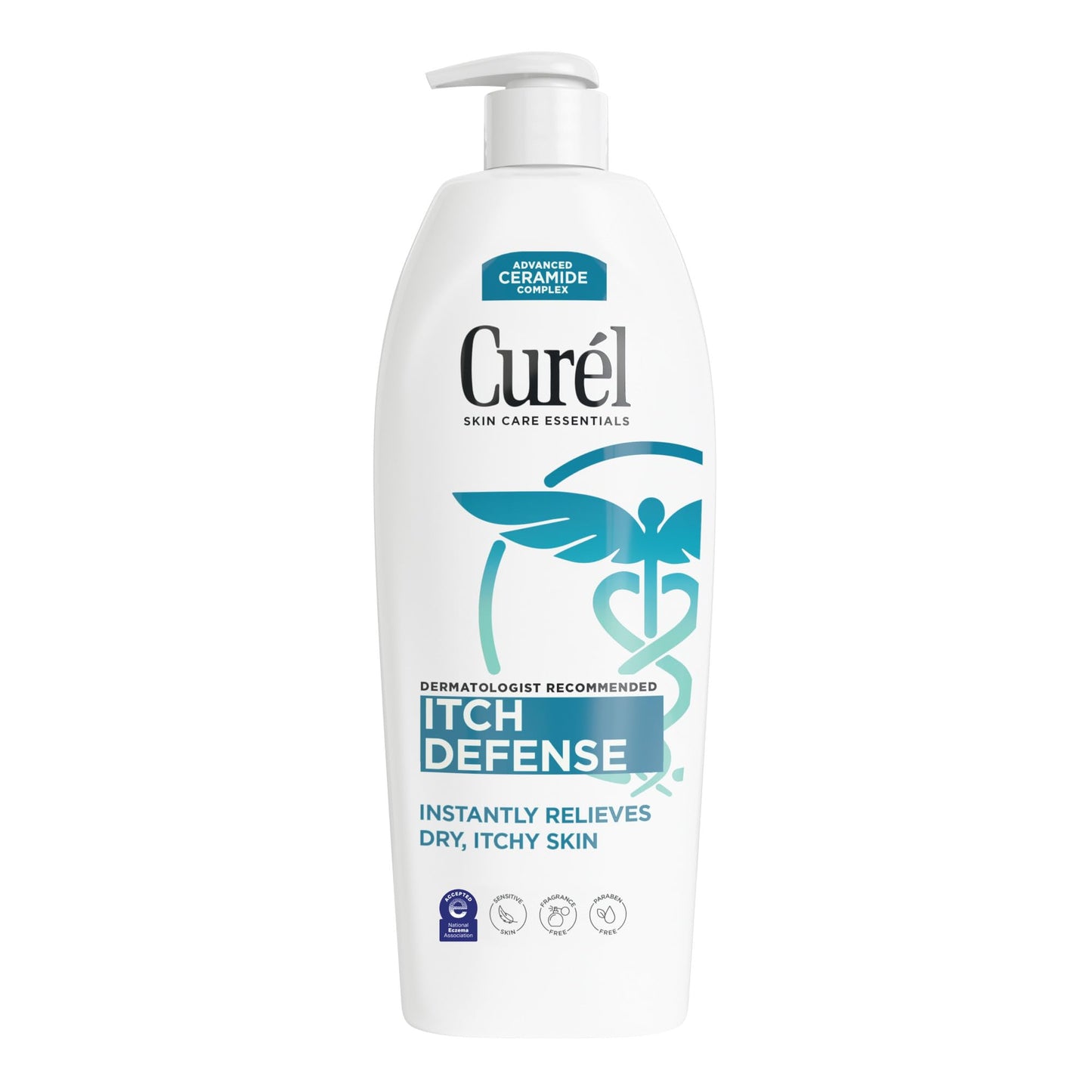 Curel Itch Defense Calming Body Lotion, Moisturizer for Dry, Itchy Skin, Body and Hand Lotion, with Advanced Ceramide Complex, Pro-Vitamin B5, Shea