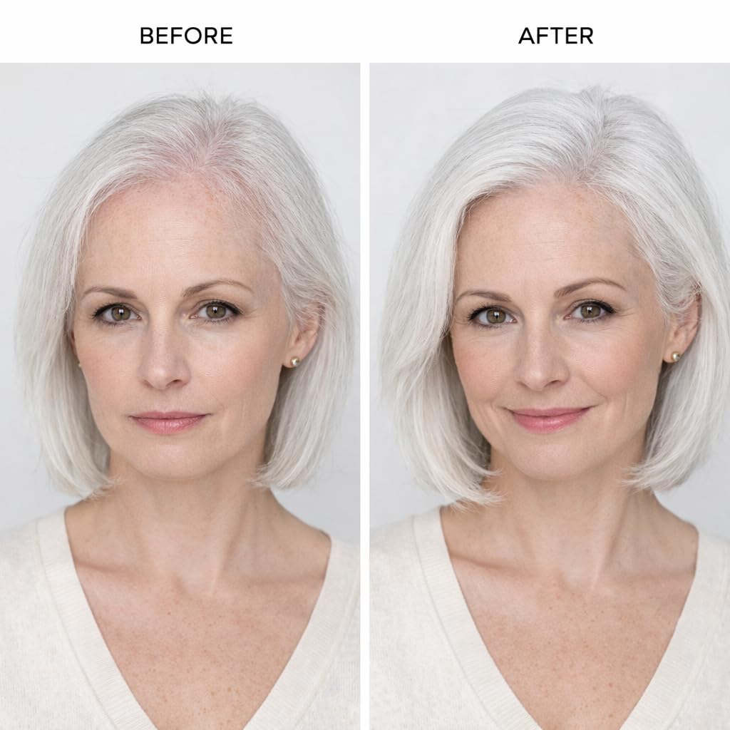 diCESARE NEW Silver Hair Building Fiber - Fuller Looking Gray Hair - Lightweight Coverage for Thinning Areas - NOW IN 2 SIZES