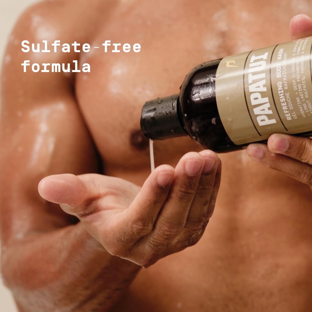 PAPATUI by Dwayne Johnson Refreshing Body Wash for Men | Exfoliating, Hydrating & Made with Coconut Oil | Lush Coconut | 18 oz Beauty and Personal Care PAPATUI