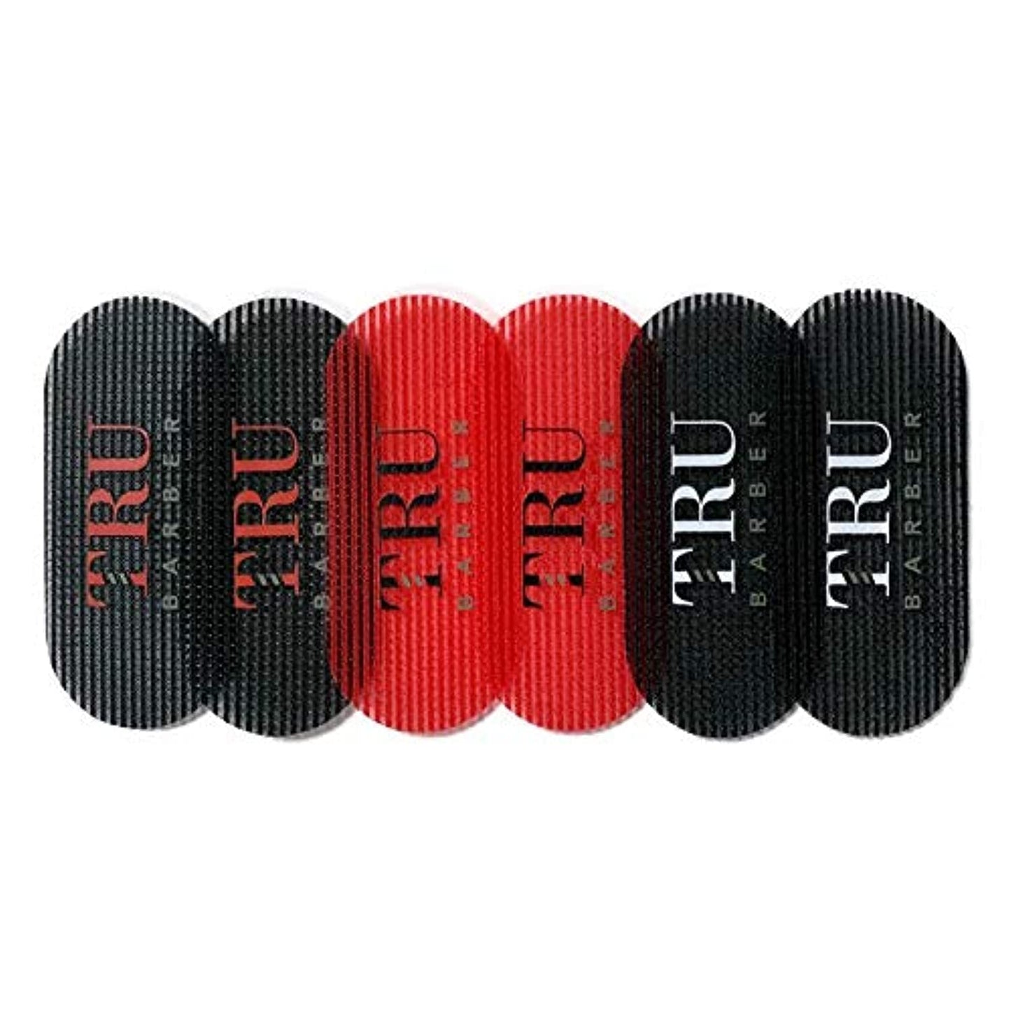 TRU BARBER HAIR GRIPPERS ® 3 COLORS BUNDLE PACK 6 PCS for Men and Women - Salon and Barber, Hair Clips for Styling, Hair holder Grips
