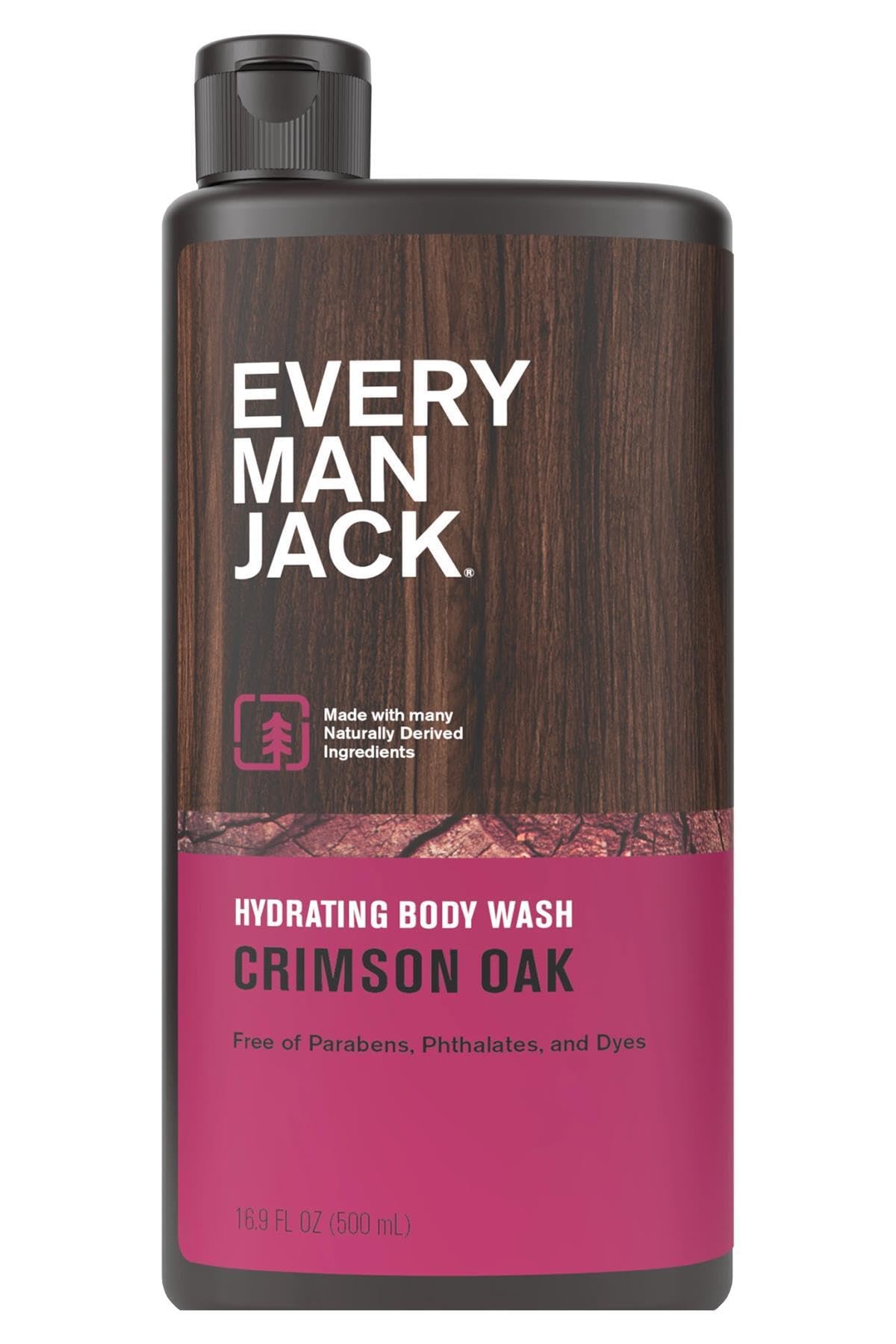 EVERY MAN JACK Crimson Oak Body Wash, 16.9 FZ