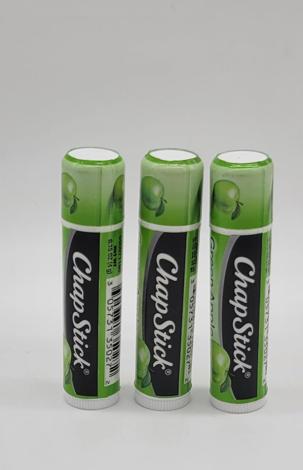 Chapstick Green Apple Lip Balm, 3 Pack, 0.15 oz Each Beauty and Personal Care ChapStick