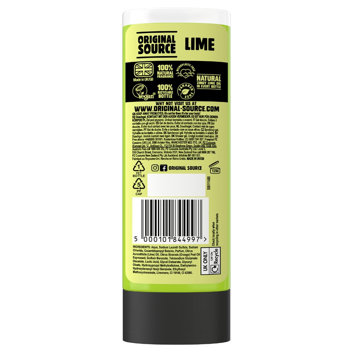 Original Source Lime Shower Gel 250 Ml