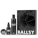Ballsy Sack Pack, Men's Fresh Kit, Includes Body Wash, Deodorizing Spray and Cologne Rub, Men's Body Care, Ball Wash for Men Gift Pack, Citrus & Cedar