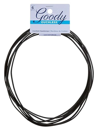 Goody #30363 Ouchless Flat Narrow Headwrap 3 Count (Pack of 3)
