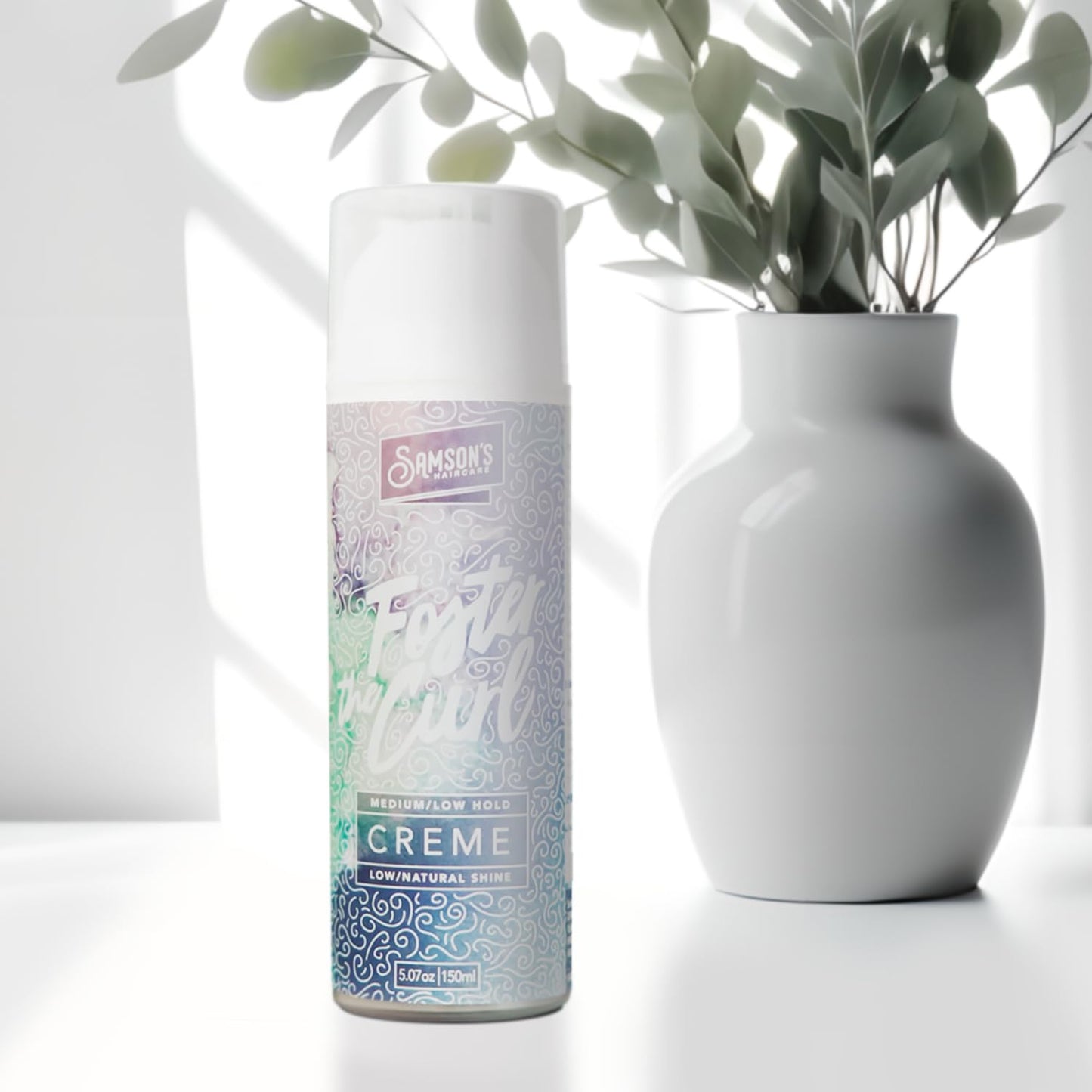 SAMSON'S HAIRCARE Foster the Curl Creme, For Textured Hair, Defines and holds curls all day, Nourishes and Strengthens hair, Protein packed formula