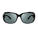 Revo Womens Polarized Sunglasses Paxton Round Frame 56 mm, Black Frame, Graphite, RE 1039