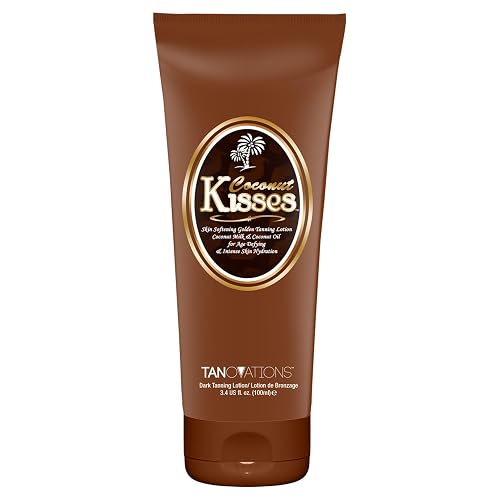 Ed Hardy Coconut Kisses Golden Tanning Lotion Cruelty Free, Gluten Free, Mineral Oil Free, DHA Free for All skin type, 3.4 oz