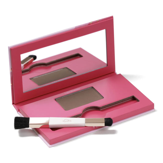 eSalon Root Touch Up + Brow Powder, Conceal & Cover (Light Brunette) - Hairline Powder for Women - Scalp Concealer & Filler for Thinning & Gray Hair Beauty & Personal Care eSalon
