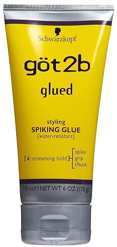 (2Pack) [GOT 2B] GLUED STYLING SPIKING GLUE WATER-RESISTANT SCREAMING HOLD 6OZ