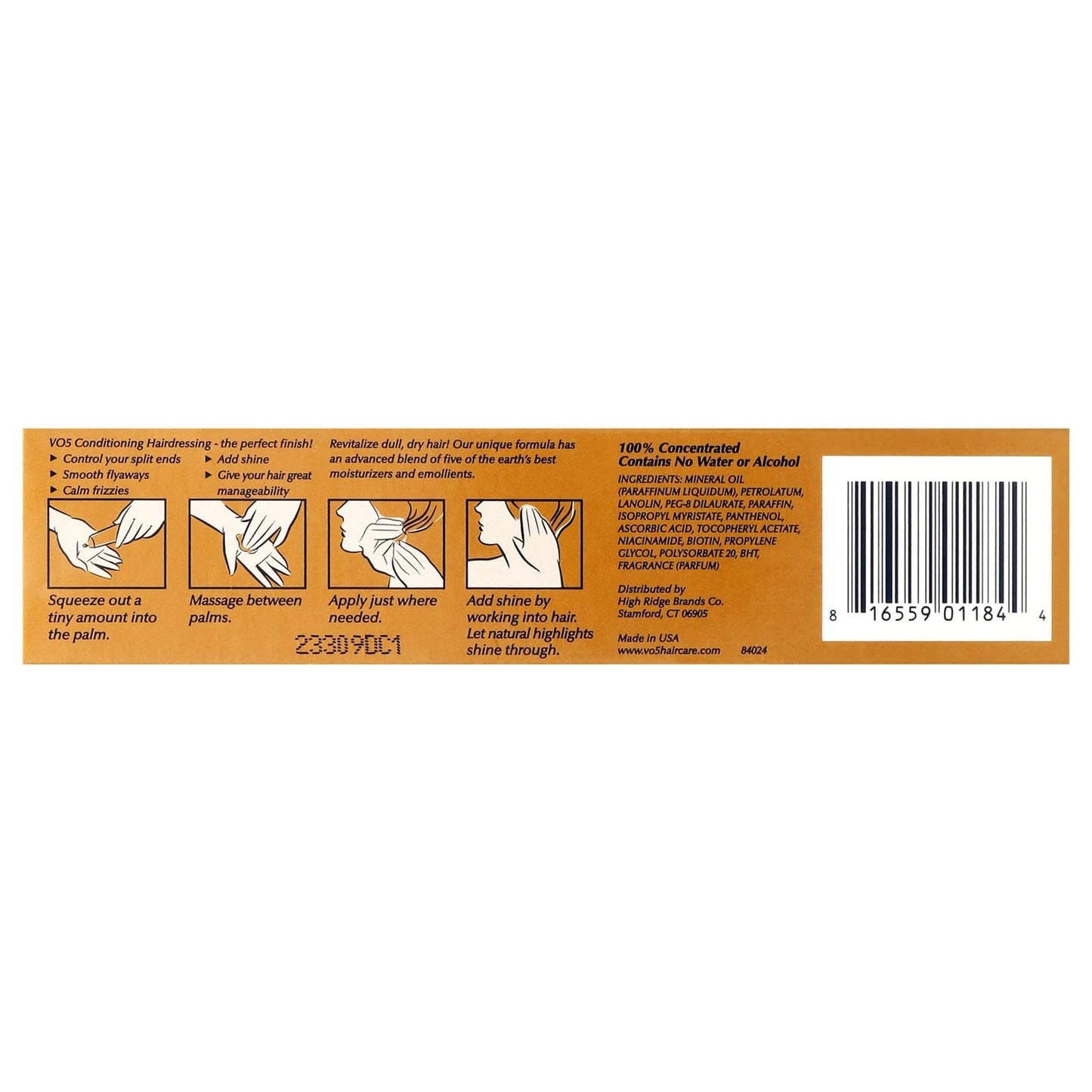 VO5 Conditioning Hairdressing for Normal-Dry Hair (Case of 12)