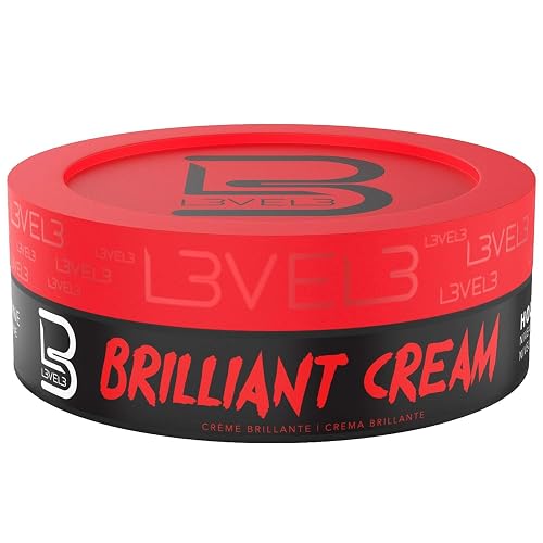 L3 Level 3 Brilliant Cream - Improves Texture and Shine - Delivers a Natural Look and Hydrates Hair (3 Pack)