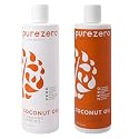 PureZero Coconut Oil Hydrating Silicone Free Shampoo & Conditioner Set - Vegan Formula for Dry or Color-Treated Hair - Deep Moisture, Sulfate-Free