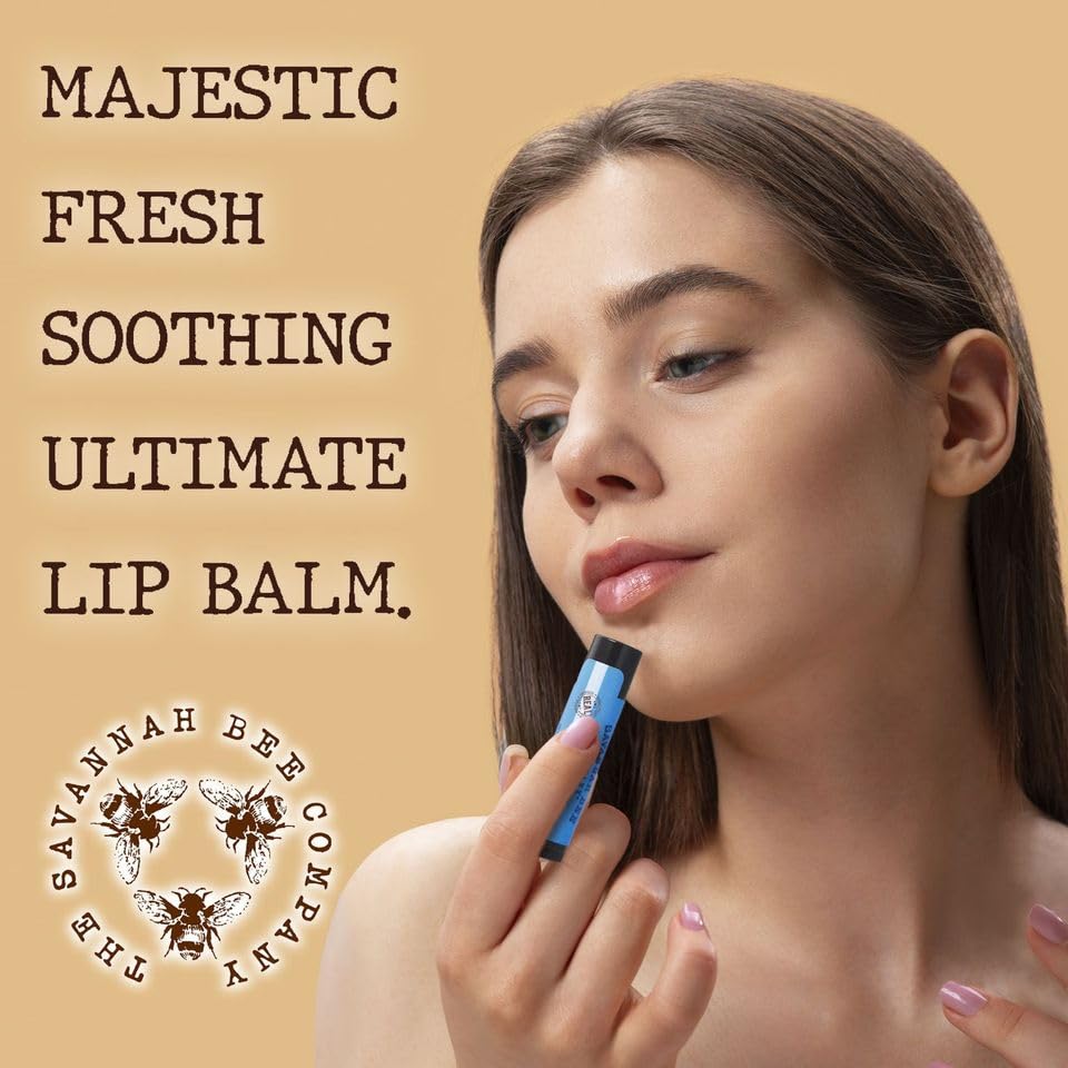 Savannah Bee Company Lip Balm - Lip Moisturizer for Chapped Lips - Hydrating Lip Balm with Pure Honey