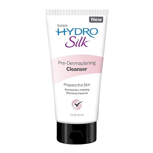 Schick Hydro Silk Pre-Dermaplaning Cleanser for Women, 5oz | Dermaplane Face Wash for Women, Gentle Facial Cleanser, 5oz