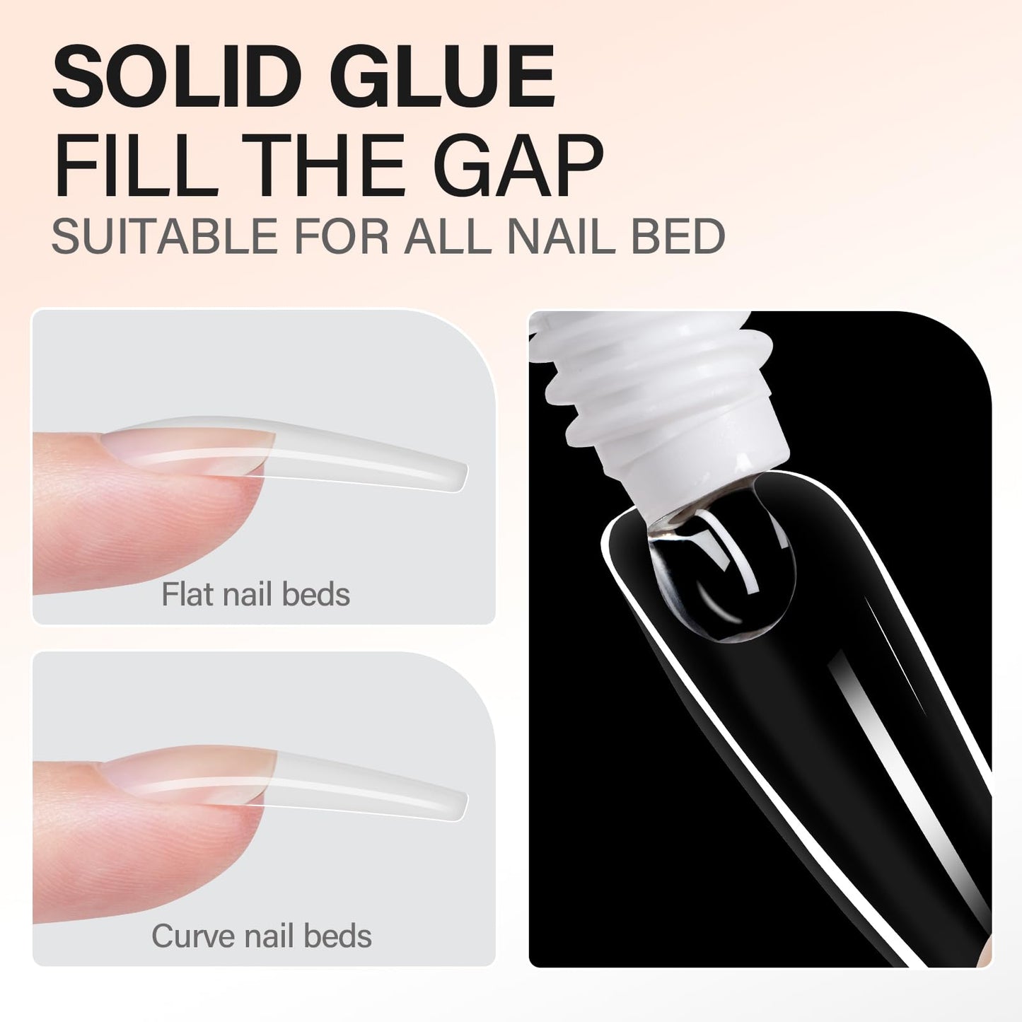 AILLSA Gel Nail Glue for Nail Tips Solid Strong Nail Gel, Beauty and Personal Care AILLSA