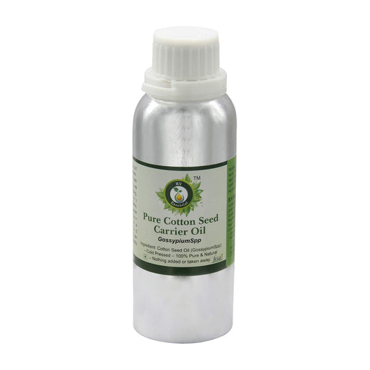R V Essential Pure Cotton Seed Carrier Oil 1250ml (42oz)- Gossypium Spp (100% Pure and Natural Cold Pressed) Beauty and Personal Care R V Essential