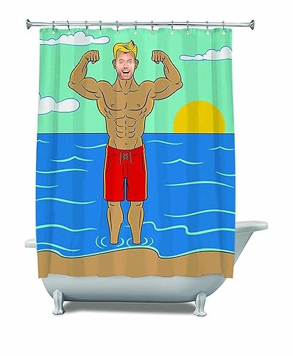 BigMouth Inc in The Buff Shower Curtain