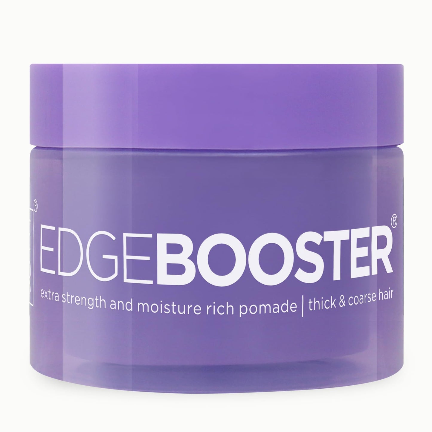 Style Factor Edge Booster Extra Strength & Moisture Rich Pomade | Strong Hold Edge Control Gel for Thick & Coarse Hair | High Shine, Non-Greasy