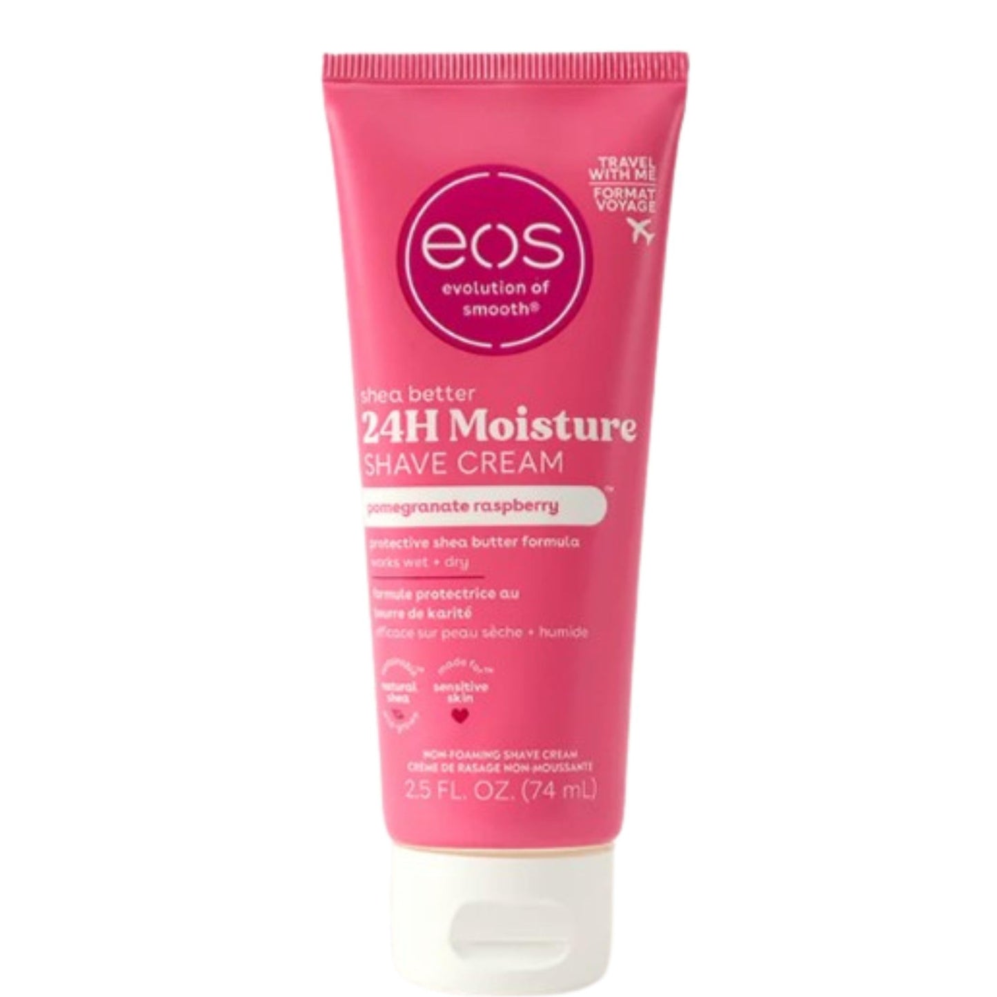 eos Shave Cream Pomegranate Raspberry, 2.5 Ounces each (Value Pack of 8) Beauty and Personal Care eos