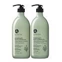 Luseta Rosemary Mint Strengthening Shampoo and Conditioner Set Nourish & Smooth Damaged Hair Thickening Shampoo for Thinning Hair,Add Shine for All