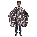 Scalpmaster Barber Print Styling Cape Snap Closure CA-4141