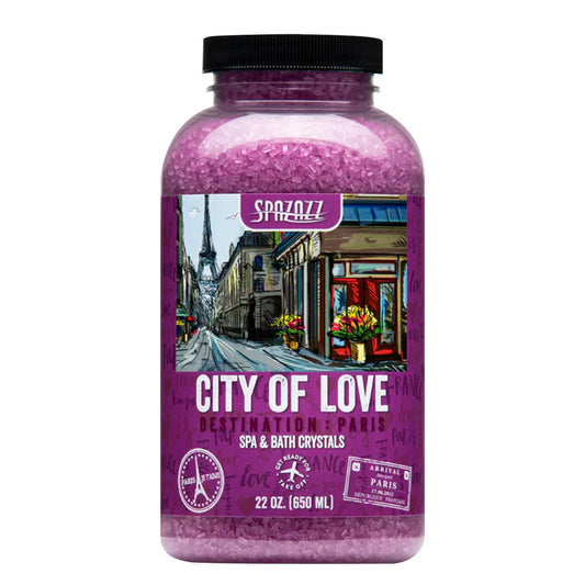 Spazazz SPZ-301 Love & Romance in Paris Hot Tub Scent & Fragrance - Couples Spa Gift - Destination Bath Salt Crystals 22 oz Beauty and Personal Care Spazazz