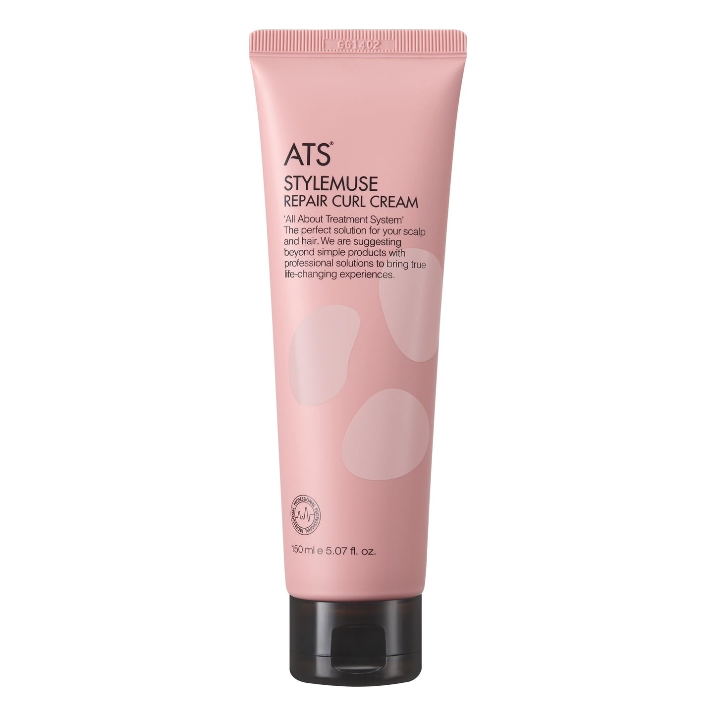 ATS Professional STYLEMUSE Repair Curl Cream Volume, Natural Hold and Soft, 5.07 fl.oz., Pink