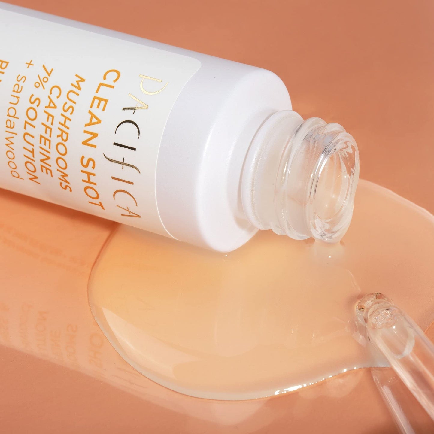 Face Serum by Pacifica - Clean Shot Hyaluronic Acid 5% Solution with Rose, Jasmine & Peony - Hydrating Facial Serum for All Skin Types, Vegan