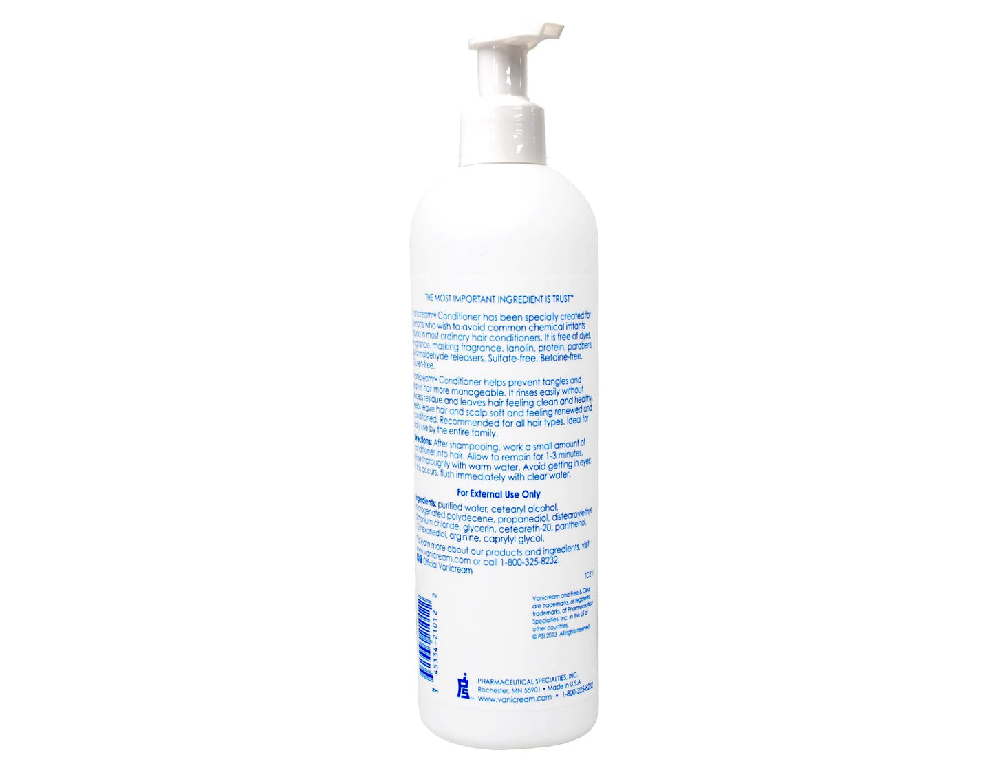 Vanicream Set, includes Shampoo-12 Oz and Conditioner-12 Oz - One each.
