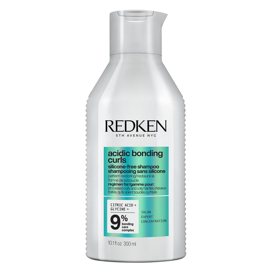 Redken Acidic Bonding Curls Sulfate-Free Shampoo | For Curly Hair | Curl Control + Definition | With Citric Acid, Avocado Oil, Shea Butter |