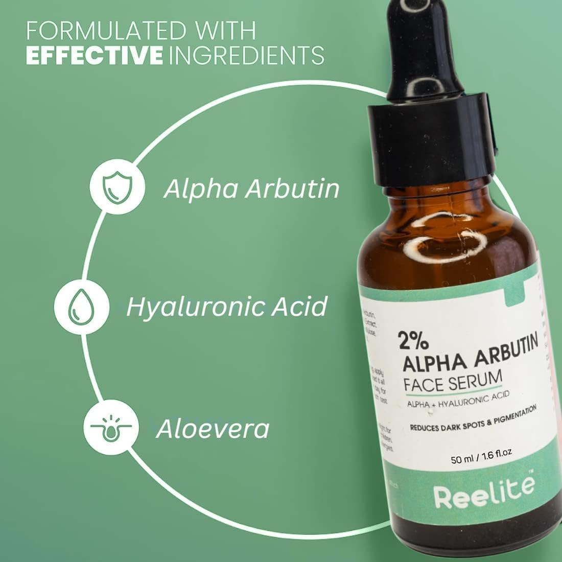 OTAA 2% Alpha Arbutin Serum for Pigmentation & Dark Spots Removal - Anti-pigmentation Face Serum For Men & Women with Hyaluronic Acid to Remove