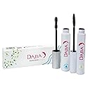 DABALASH Daba Duo - Waterproof Mascara & Gentle Vegan Mascara in Very Black - Promotes Longer, More Voluminous & Defined Lashes - Paraben