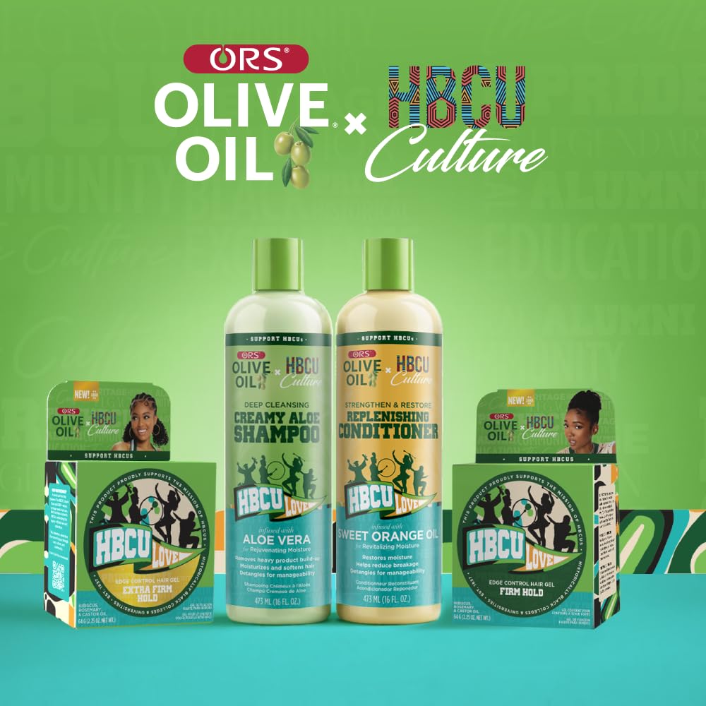 ORS Olive Oil HBCU Culture Edge Control Hair Gel Extra Firm Hold 2.25 Ounces