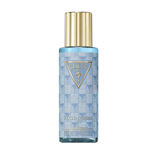 GUESS Travel Stories Fiji Hair and Body Fragrance Mist for Women 8.4 Fl. Oz. - Bright, Warm, and Lush Fragrance Spray