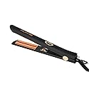 NuMe Style Setter Hair Straightener Titanium Flat Iron - 1 Inch Floating Plates Hair Iron with Negative Ion Conditioning - Infrared Light Strip - Dual