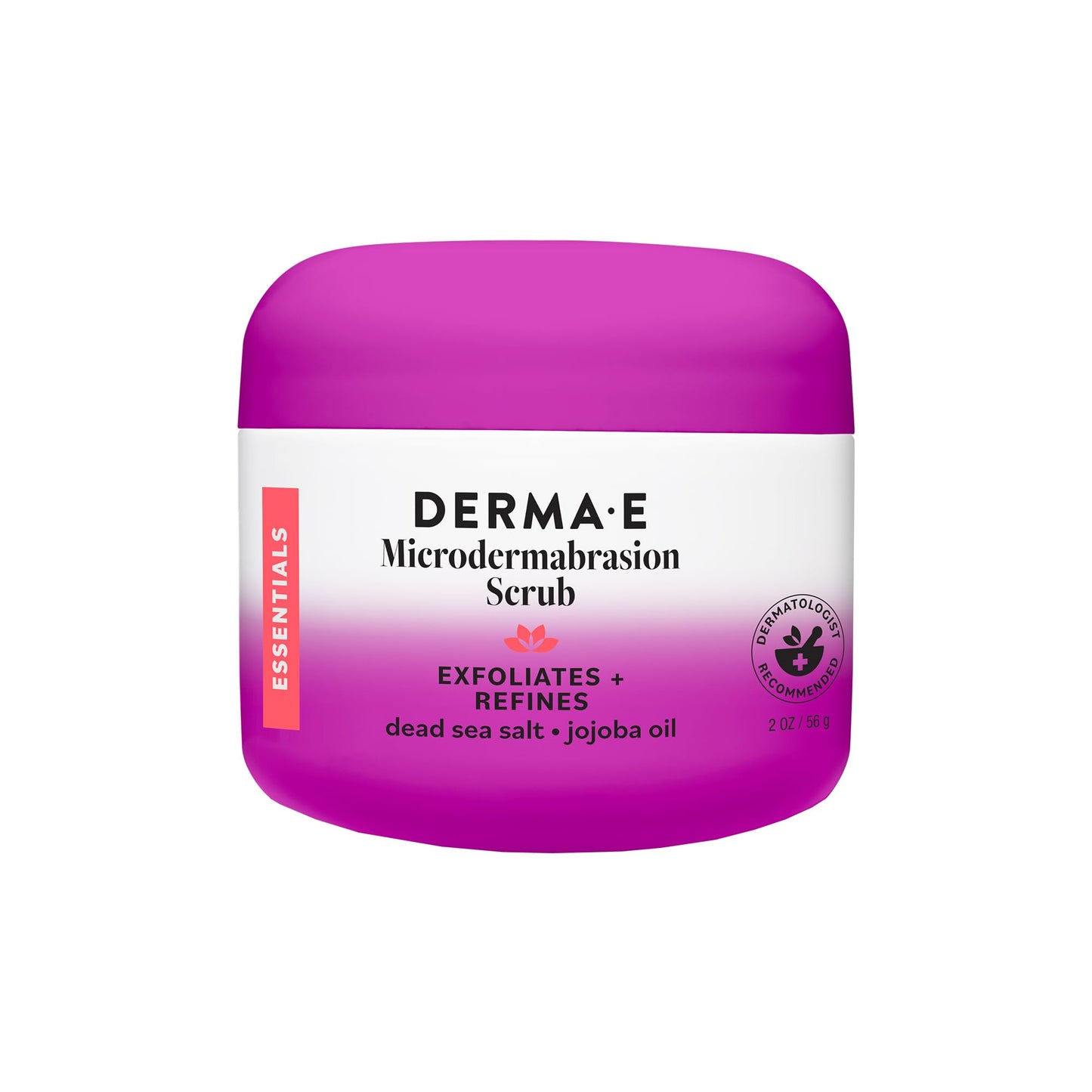 DERMA E Microdermabrasion Scrub with Dead Sea Salt & Citrus Essential Oils - Facial Exfoliating Scrub Smooths, Revitalizes and Renews - Ideal Beauty & Personal Care Derma E