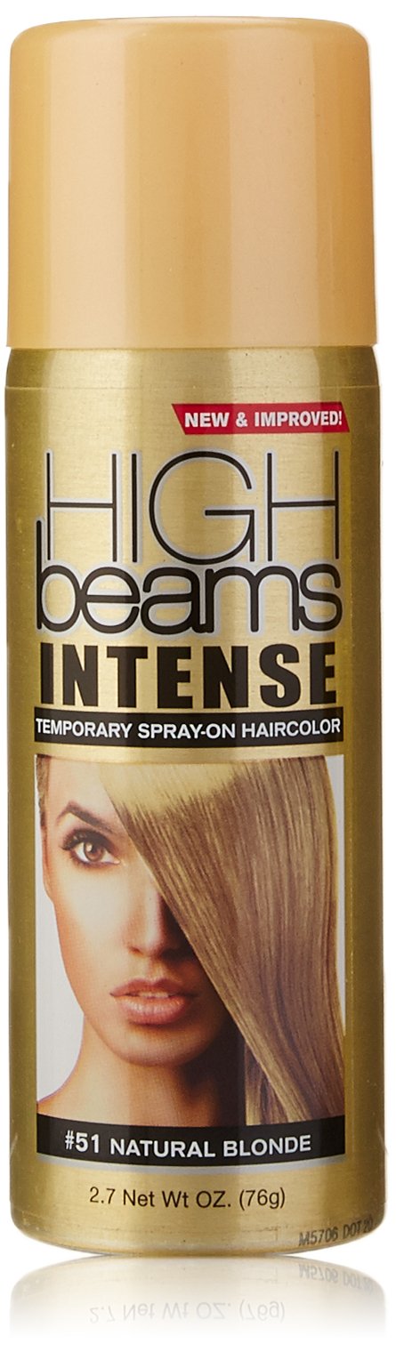 high beams Intense Temporary Spray on Hair Color, Natural Blonde, 2.7 Ounce