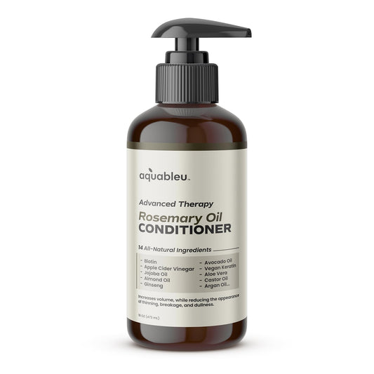 Aquableu Advanced Therapy Anti-Thinning Rosemary Oil Conditioner - Infused with 14 All-Natural Ingredients for Enhanced Volume, Strength, Thickness