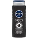 NIVEA FOR MEN Body Wash Active Clean 16.9 oz (Pack of 12)