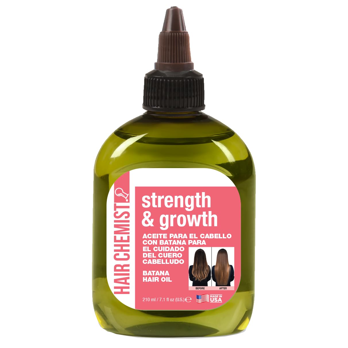 Hair Chemist Strength & Growth Batana Hair Oil 7.1 oz. - Nourishing Batana Hair Growth Oil