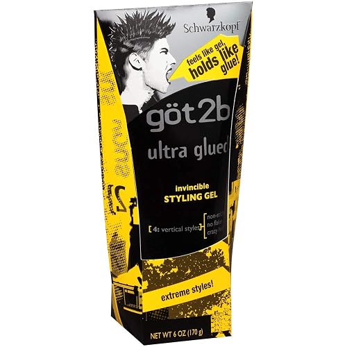 Got 2B Glued Ultra Styling Gel 6 Ounce (177ml) (6 Pack)