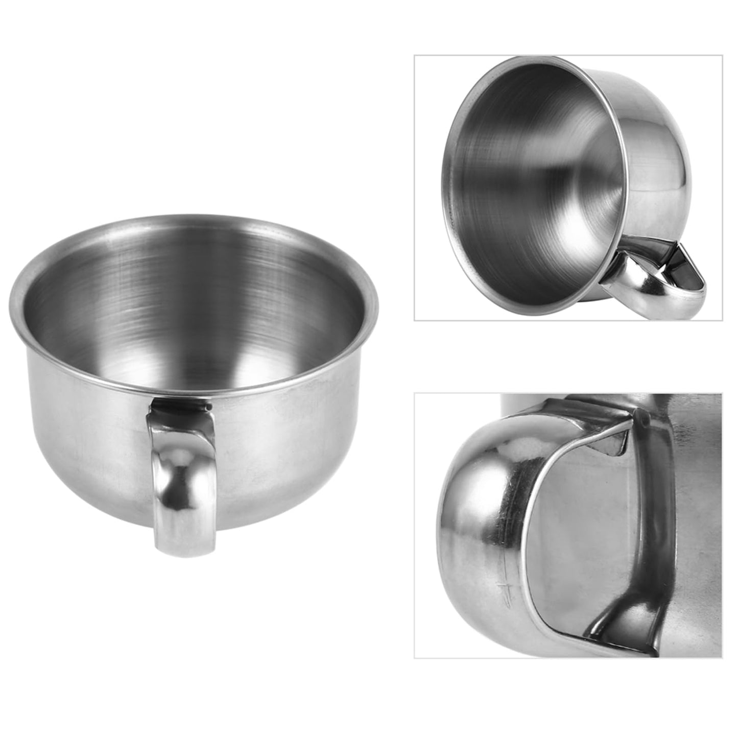 Dioche Stainless Steel Shaving Soap Bowl, Shaving Mug for Shave Cream and Soap, Metal Shaving Soap Mug Bowl Cup Shaver Cleansing Foam Tool For Man Beauty and Personal Care Dioche