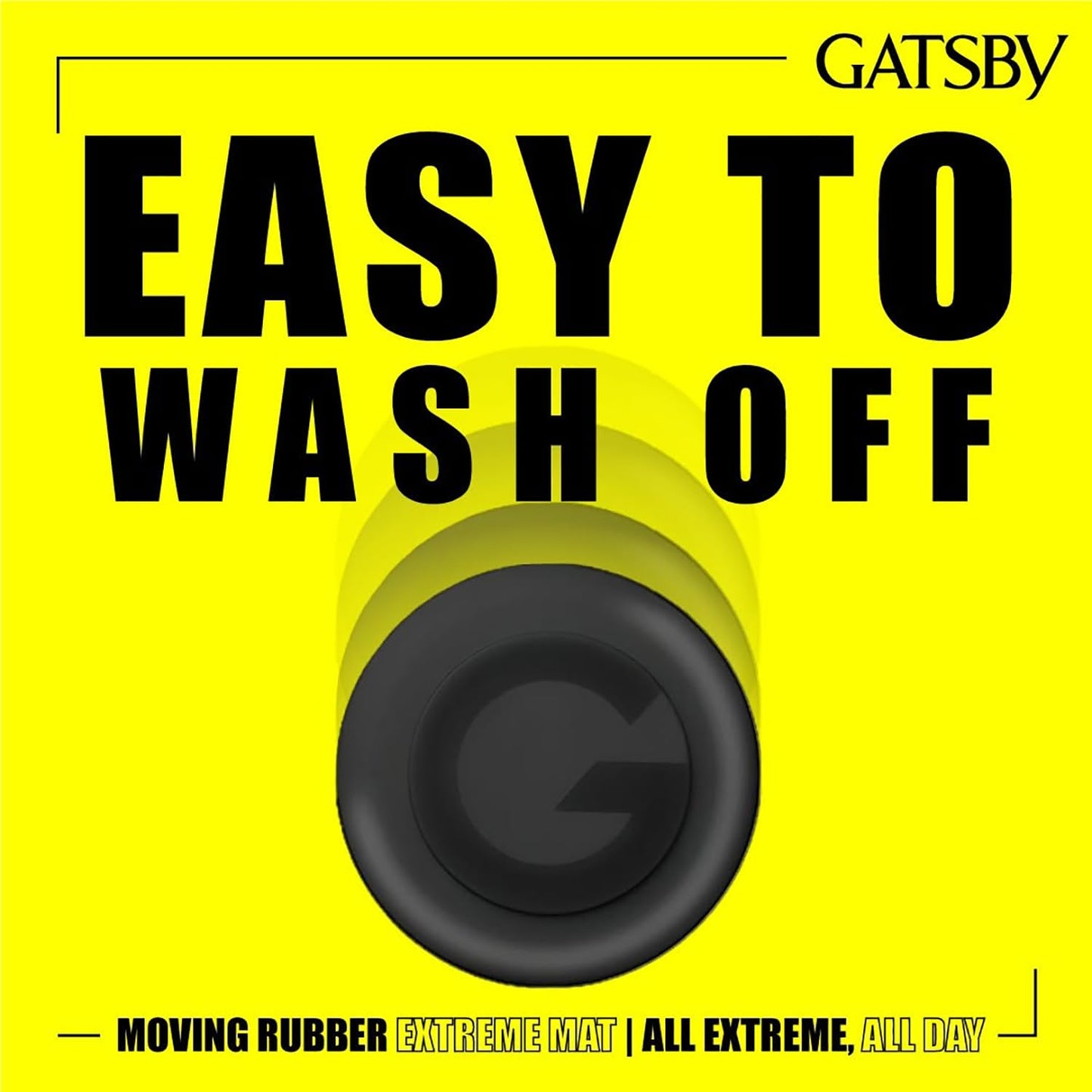 GATSBY Moving Rubber Extreme Mat Hair Styling Wax US version - Strong Hold, Matte Finish, 80g/2.8oz by Mandom achieve any desired hairstyle, from